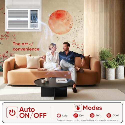 Image of Sharp 1.5 Ton 3 Star Fixed speed Window AC|5 years comprehensive warranty|100% Copper Condensor|Turbo Mode|Auto Restart|Heavy Duty|Cooling at 52C|2026 Model AF-WA18F3X-SCN