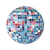 Tapis de porte d'entrée antidérapant : le paillasson avant en forme de boule disco est fabriqué en polyester et en caoutchouc surélevé, son design unique permet au paillasson de ne pas seulement piéger l'humidité ou la saleté des chaussures et de garder le sol propre au sec, mais aussi d'adhérer à la surface du sol et de ne pas glisser facilement.