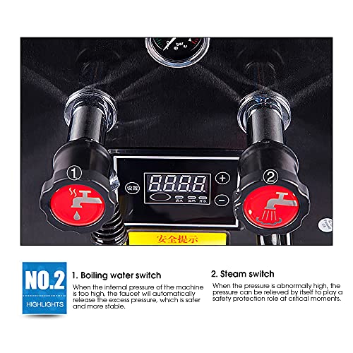 8L Kommerzielle Milchaufschäumer, Multifunktions-Dampfkocher, Vollautomatischer Milchschaum-Hersteller, für Bubble Tea… – Bild 5