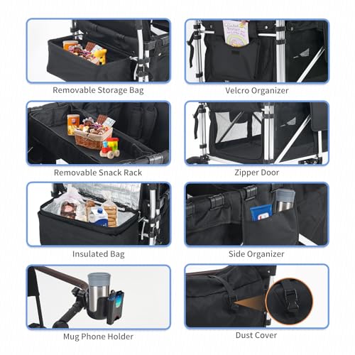 Cdsjmmql Wagon Stroller For 2 Kids thumb #1