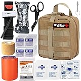 TOUROAM IFAK Molle Trauma Kit- Emergency Survival First Aid Kit, Military Tactical Admin Pouch EMT,...