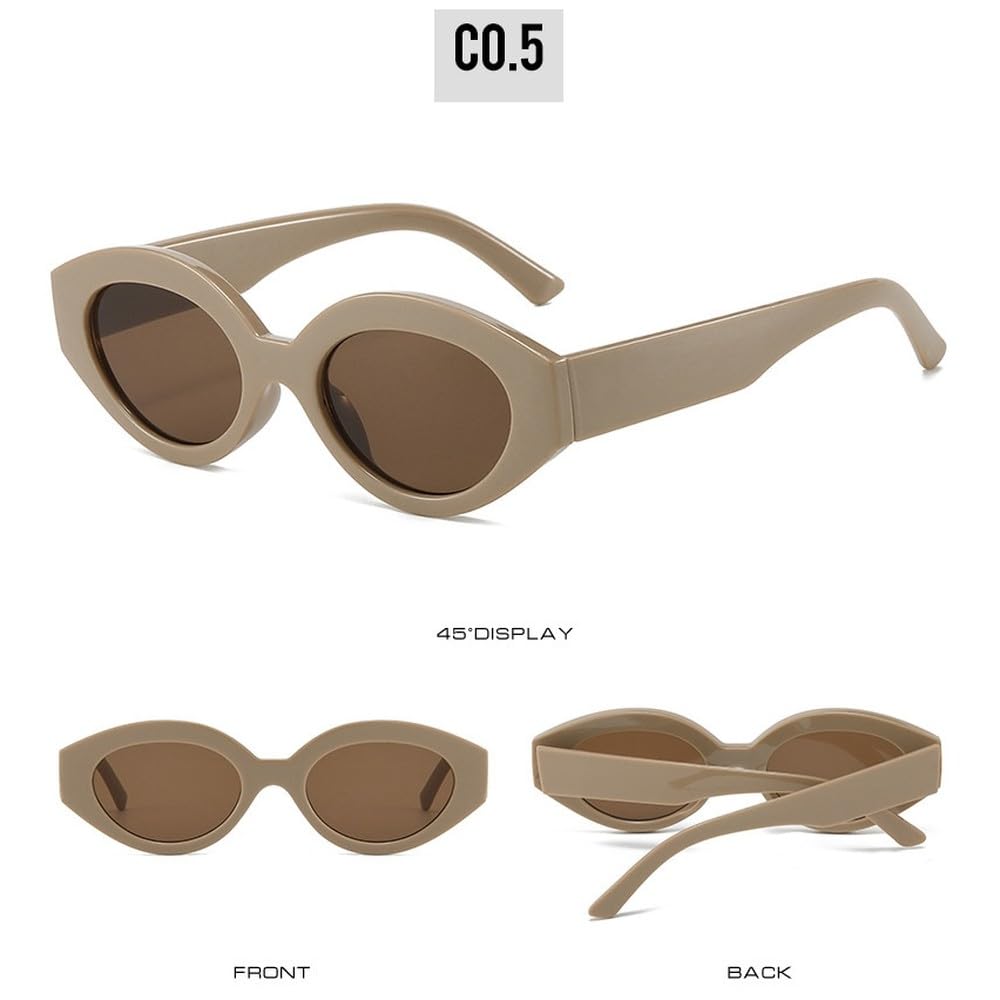 Okulary przeciwsłoneczne Retro Small Cat Eye Polygon, damskie, modne, gradientowe, lustrzane, UV400, męskie, nity, okulary przeciwsłoneczne na zakupy, podróż, plażę, imprezę, kolarstwo