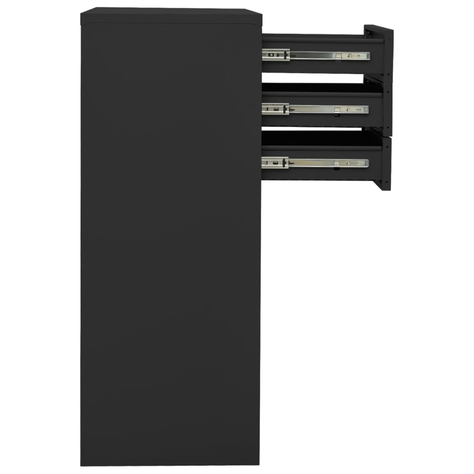 Büroschrank Anthrazit 90x40x102 cm Stahl Model336408