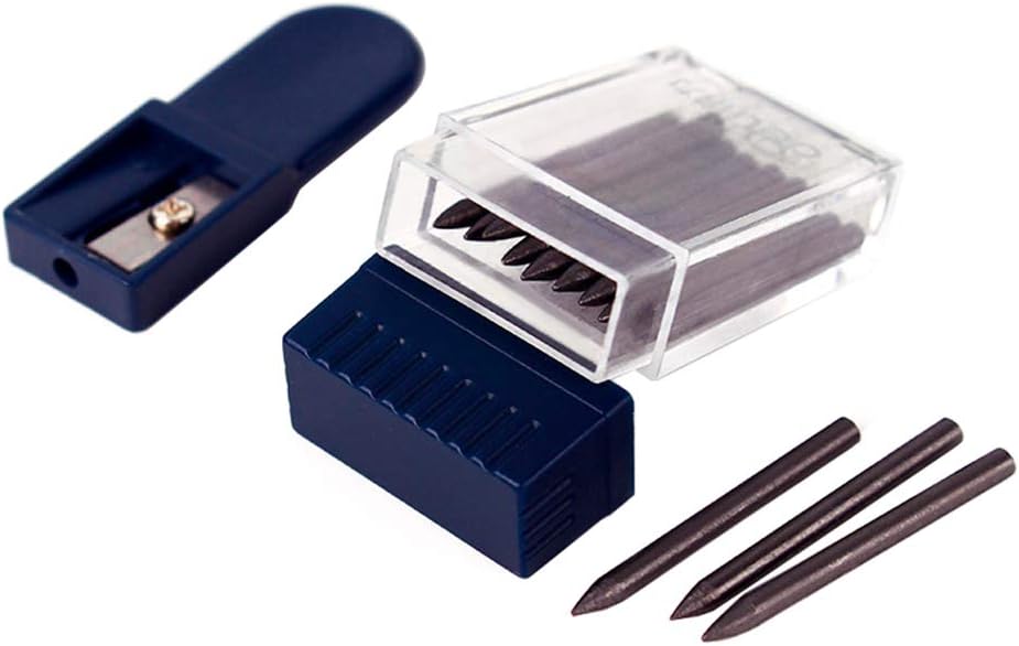 Looneng Lead Pointer Sharpener and 2mm Compass Leads Set