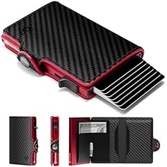 Carbon Fiber PU Black & Red