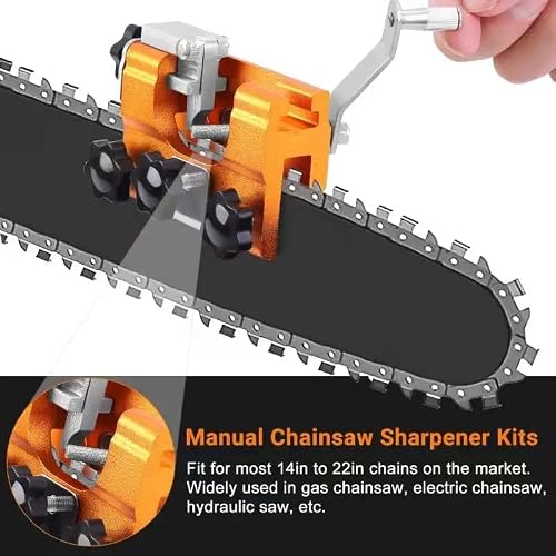 AMESEDAK Chainsaw Sharpener Kit, Chainsaw Chain Sharpening Jig,Suitable for All Kinds of Chain Saws and Electric Saws, for Lumberjack,Garden Worker