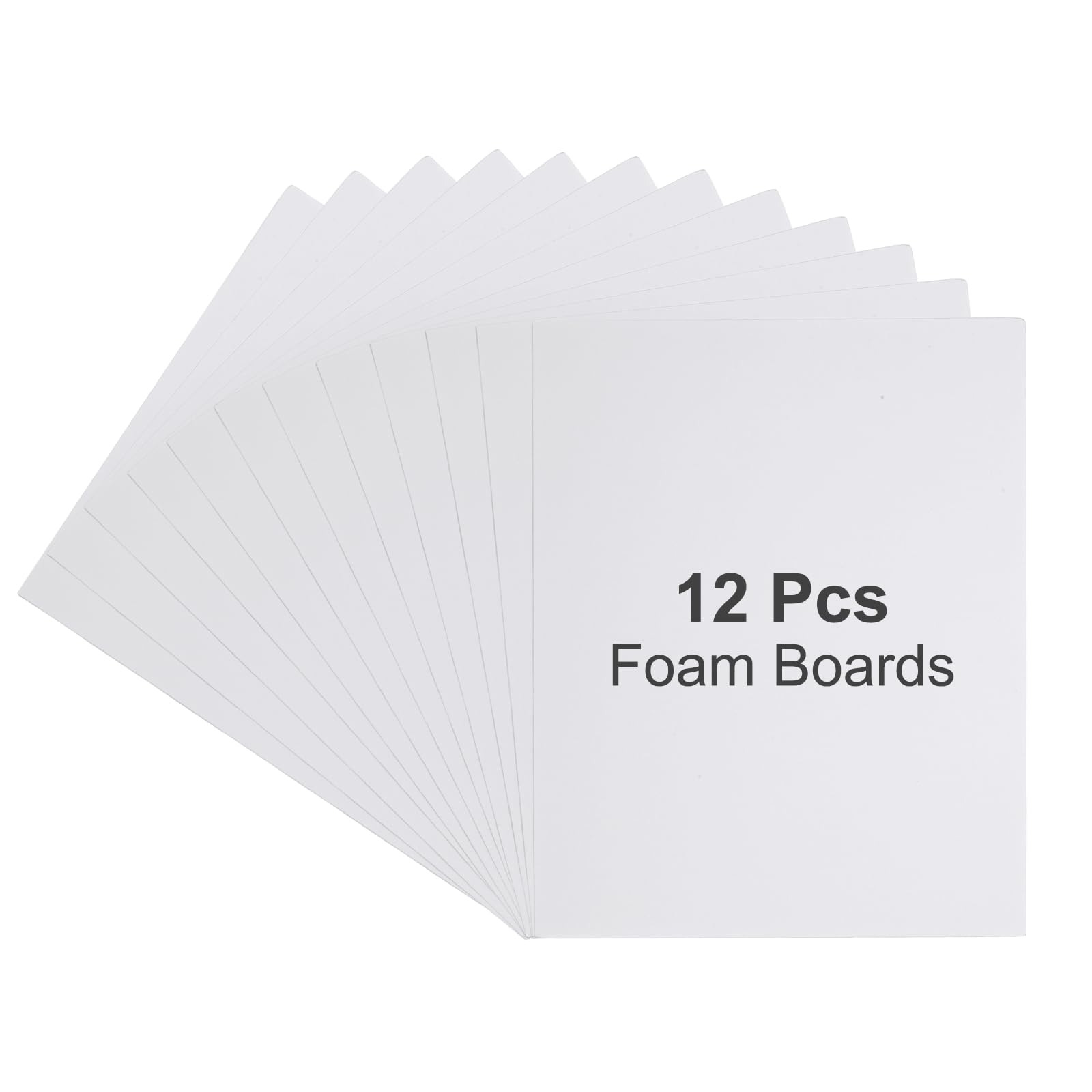 PATIKIL 12Pcs Pannelli In Schiuma, 406 x 305 x 3/16" (5mm) Spessore Pannello In Polistirene Foglio Doppia Faccia Per Montaggio Artigianato Dipinti Stampe Arte, Bianco