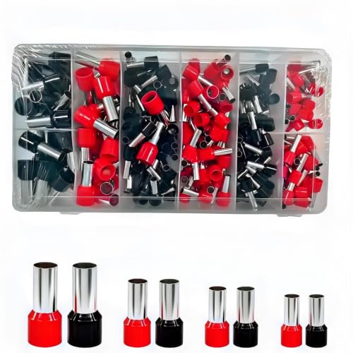 250 PCS Insulated Copper Wire Ferrules Terminal Kit, AWG4/AWG8/AWG10-12 Ferrule Connector Terminals for Home appliances, PLC Control cabinets, new Energy, Electronic, and Communication Equipment image 5