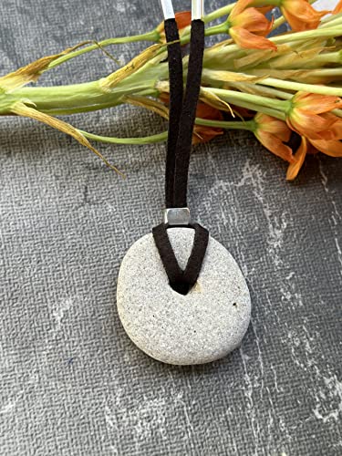 Protection Witch Stone Necklace, Women And Men Healing Spiritual Hag Stone Pendant #TOP3
