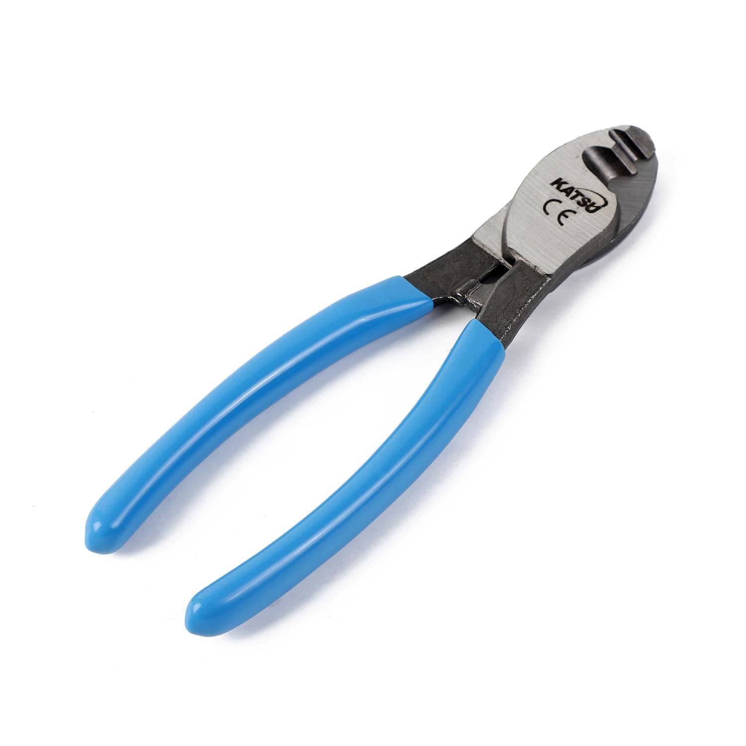 KATSU Cable Cutter Wire Stripper 150mm (6"), Heavy Duty Cutting Plier for Aluminum Copper Wires 417343