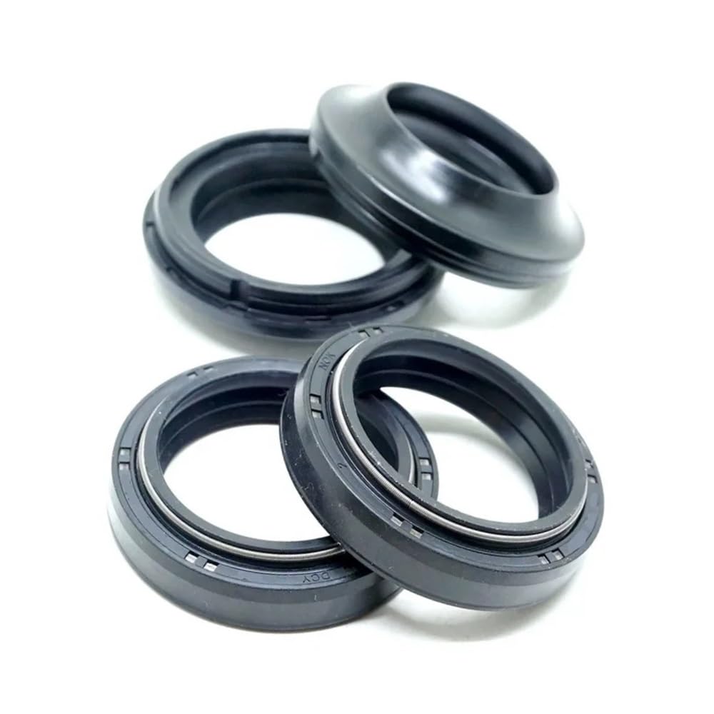 Adatto for Street Triple 2008-2013 T100 2002-2003 Bonneville 2004-2007 Thruxton 900 2004-13 Kit paraolio forcella anteriore e parapolvere(Oil and Dust Seals)