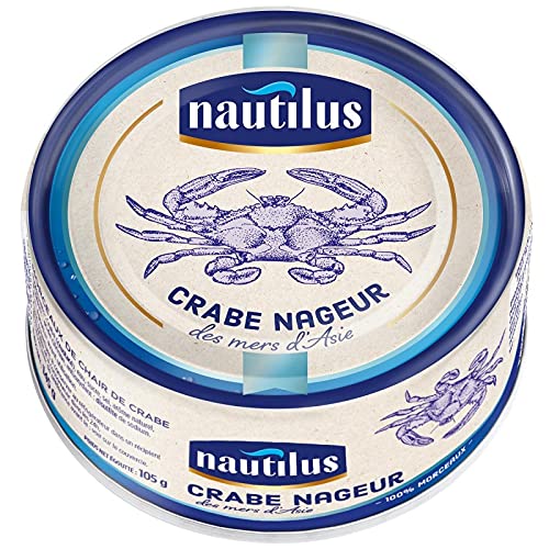NAUTILUS - CRABE 100% MORCEAUX 105 G - LOT DE 2