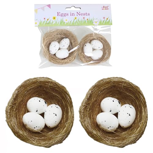 Widdle Gifts Easter Decorations, Bonnet Making, Arts and Crafts - 2 Pack Craft Nests 7085