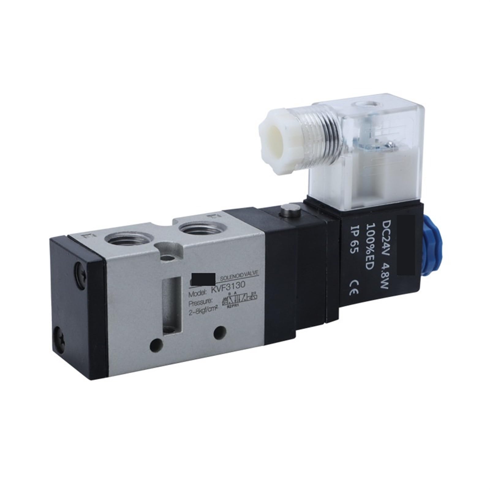Válvula direccional neumática Kvf3130 de doble cabezal para control de fluidos