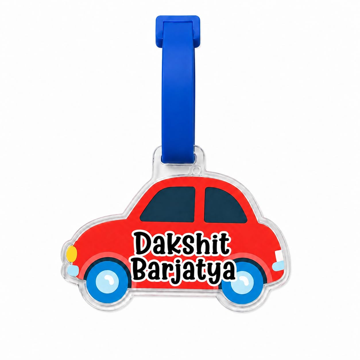 Gullack Personalized Acrylic Shape Bag Tag with Custom Name | Multicolor Luggage Tag for Kids School Bag, Travel Bag & Backpack-image-46
