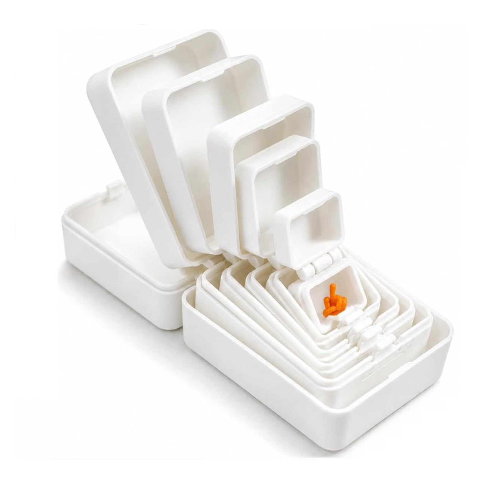 Multi-Layer Nesting Surprise Gift Box, Box Inside a Box Gift Prank, White
