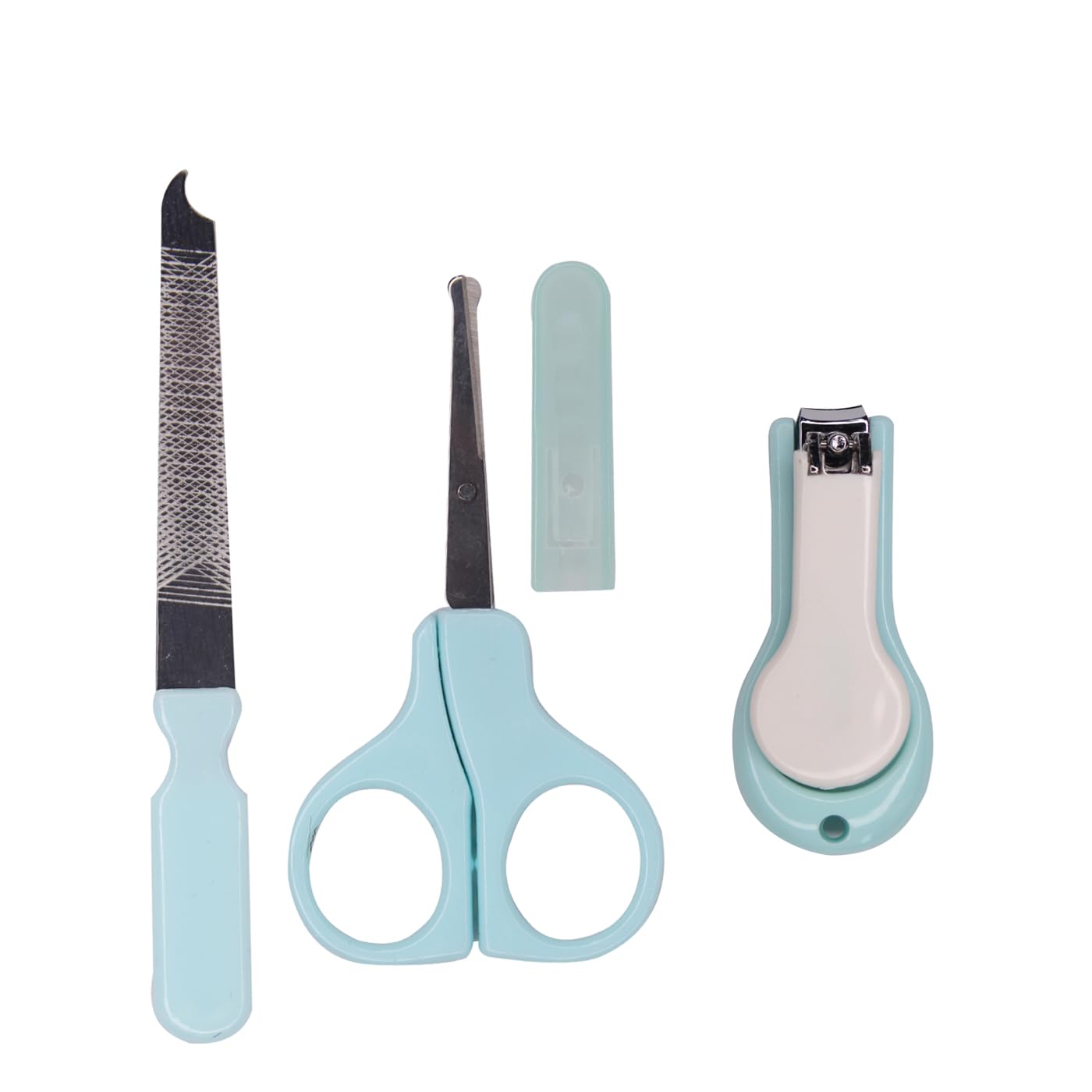 Fully Set of 4 Pcs Grooming Manicure Kit for New Born Baby Heath Care Manicure Pedicure Kit for Children Multicolor 15 Gram Pack of 1-image-6