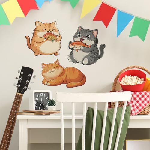 Vinilos Decorativos de Gatos Achang para Pared miniatura 3