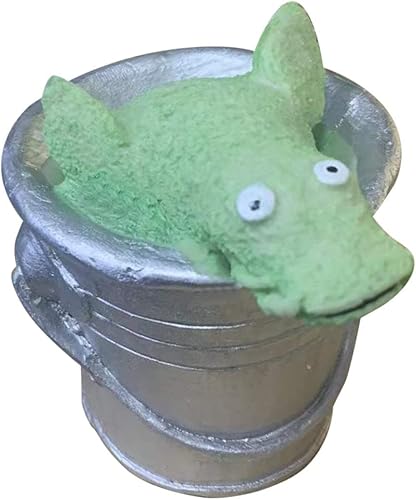 Decoración navideña muñeca artística orgánica con banda de jarra nutrias de resina nutrias nutrias de Navidad jarra banda arte orgánico decoración