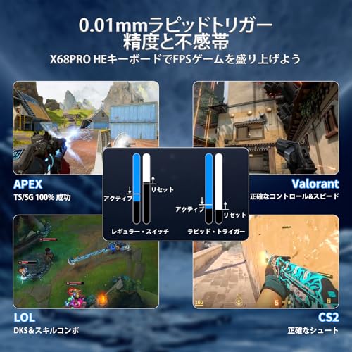 ATTACK SHARK ATTACK SHARK X68PRO HE ゲーミングキーボード の商品画像 2
