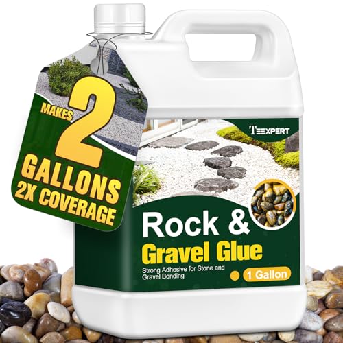 Teexpert 1 Gallon Rock Glue for Landscaping – Strong Pea...