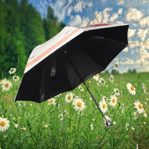 Image of KEKEMI 3 Fold Plain Pipine Umbrella for Men & Women