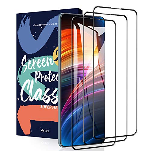 SCL Verre Trempé pour Samsung Galaxy A71 Verre Trempé Samsung A71 / A72 Protection Écran [3 Pièces], [Ouverture Précise, Couverture 3D Plein écran,...