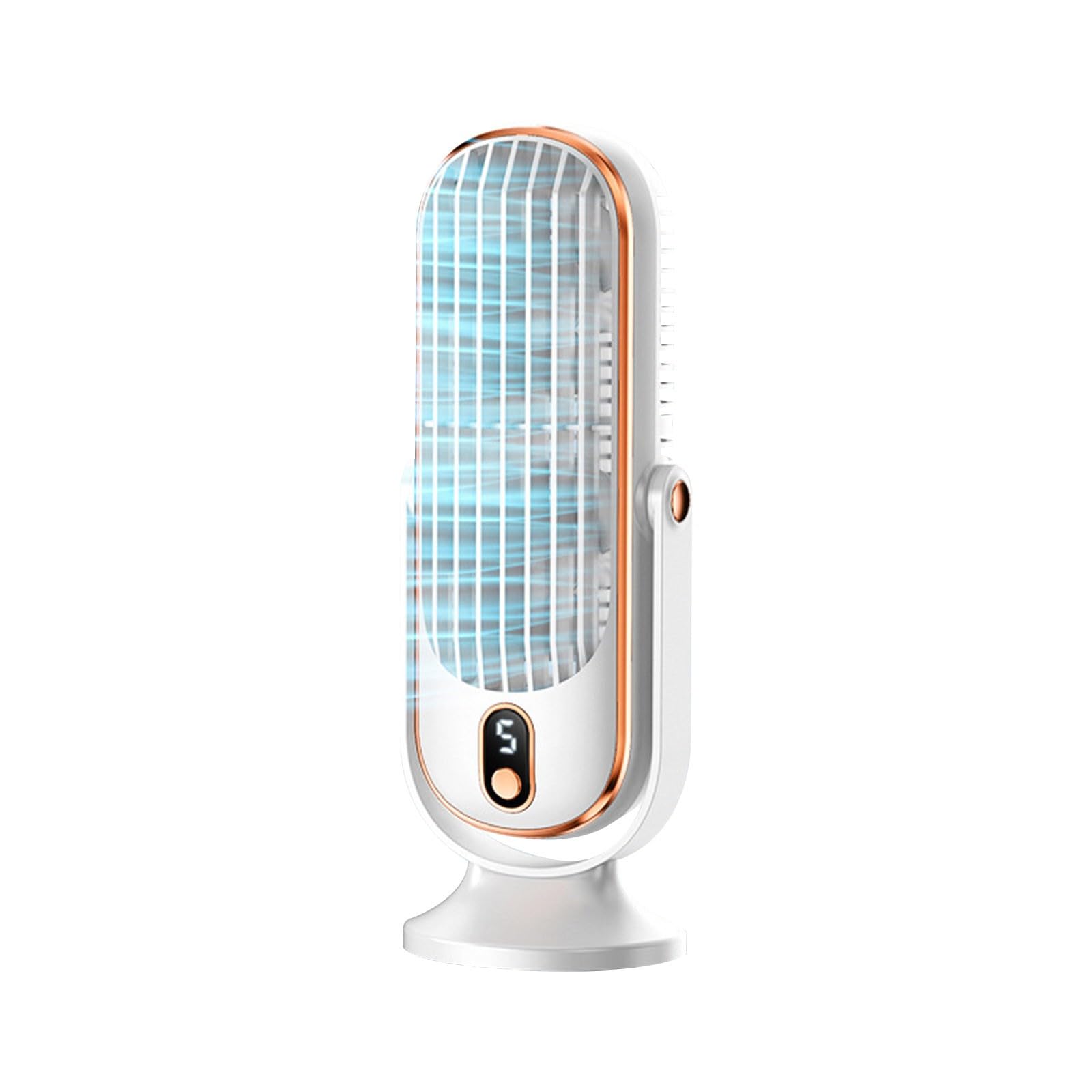 Cooling Fans That Blow Cold Air - 90° Oscillating Fans with Timer, Portable Bladeless Tower Fan for Bedroom, Upgraded 5 Speeds Ultra-Quiet Floor Fan, Standing for Office & Home (white, Bladeless)