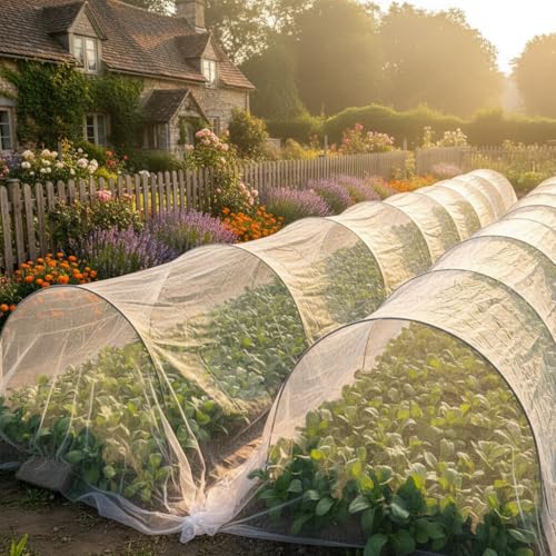 Red de jardín de 3 x 13 m malla antipájaros para huerta y cultivo exterior 5