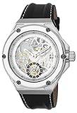 skelettiertes Zifferblatt Burgmeister Herren Datum klassisch Mechanik Uhr mit Leder Armband BM232-102