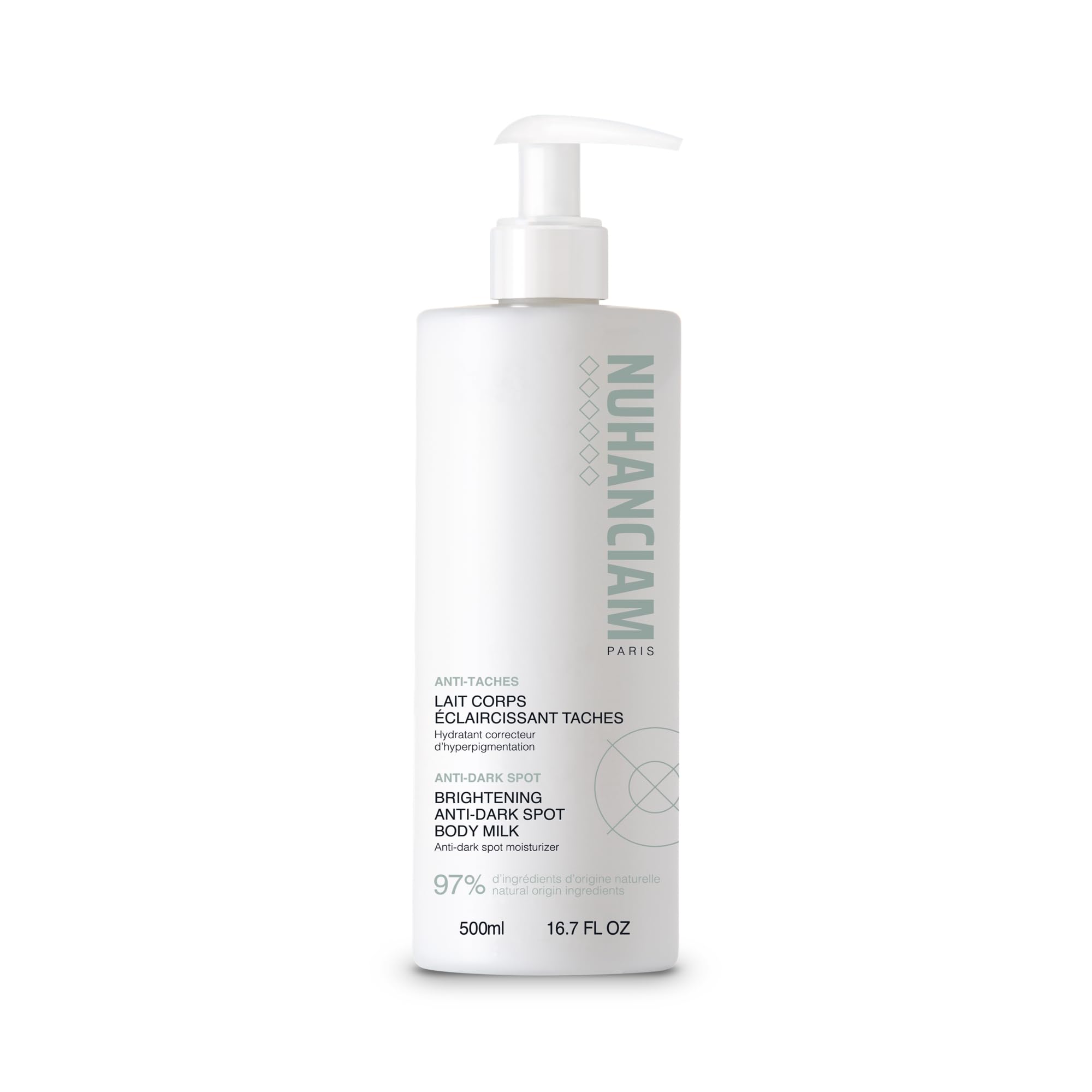 NUHANCIAM Lait Corps Éclaircissant Anti-Taches Hydratant – 500 ml