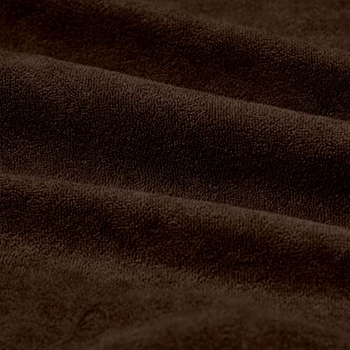 Image of Amigos 100% Waterproof Ultra Soft Cotton Feel Terry Mattress Protector King Size 72 inchx 72 inch | Breathable Hypoallergenic Elastic Fitted Mattresses Cover (72x72, Coffee Brown)