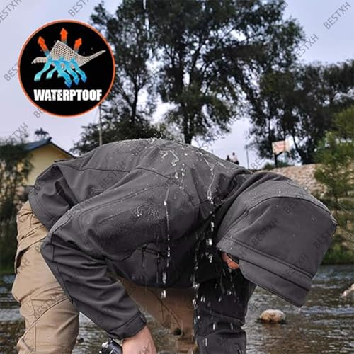 Zestaw taktycznych kurtek i spodni, wodoodporny kombinezon bojowy, wojskowy mundur taktyczny dla mężczyzn, idealny do polowania i aktywności na świeżym powietrzu
