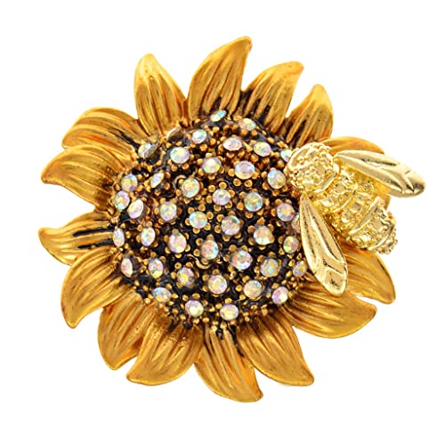 Broche tournesol et épingles d'abeilles pour mariages et fêtes