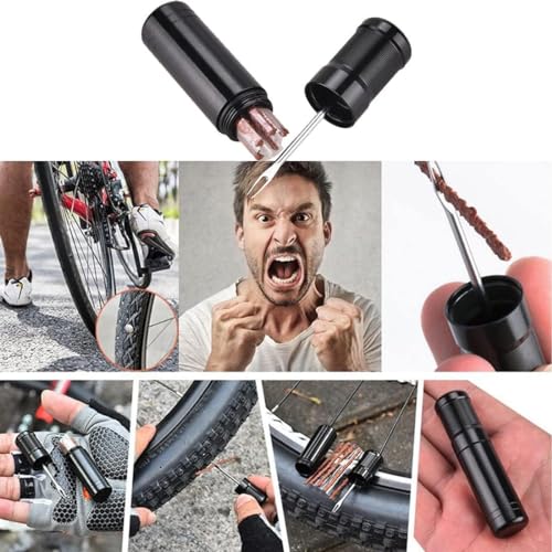 Tubeless Bike Tire Repair Kit, Bike Tire Puncture Kit, Tubeless Bike Tyre Puncture Repair Plugger Kit - Image 2