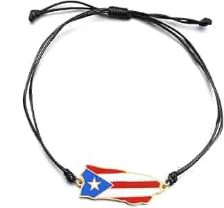 Yongkan Stainless Steel Venezuela Map Flag Bracelet – Silver & Gold Color Venezuelan Pride Jewelry Gift