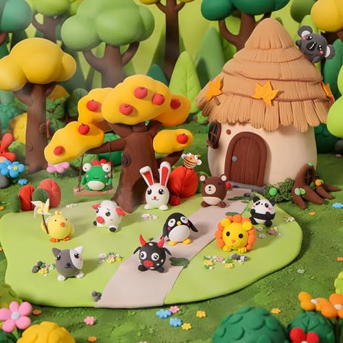 Air Dry Clay Kit for Kids - Safe, Non-Toxic, 12 Boxes with Tools - Image 2