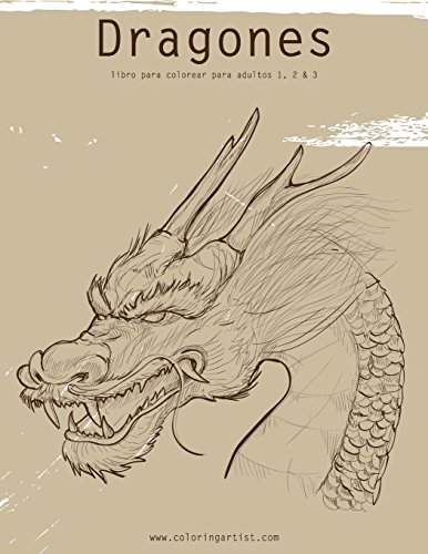 Dragones libro para colorear para adultos 1, 2 & 3