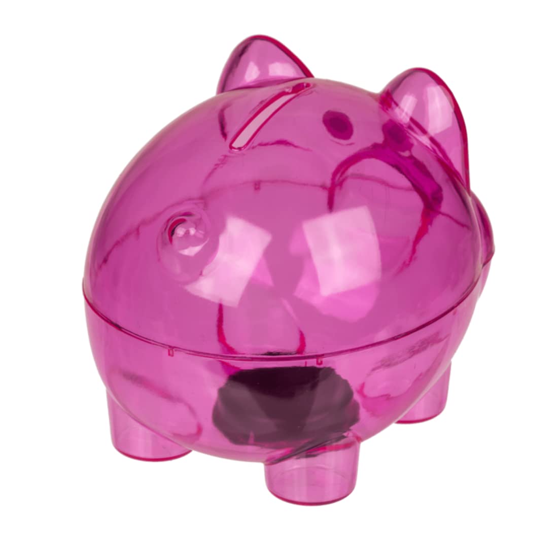 Grosses Transparentes Sparschwein Aus Plastik Gesch Produktbild-Vorschau 2