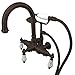 Kingston Brass CC3015T5 Vintage 3-3/8-Inch Center Wall Mount Leg Tub Filler, Oil Rubbed Bronze