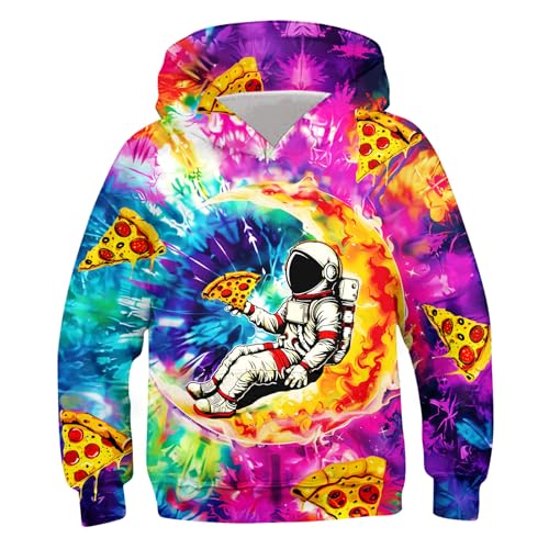 Amazon.com: Belovecol Boys 3D Hoodies Astronaut Eating Pizza Funny
