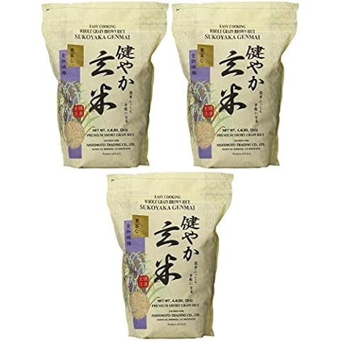 Sukoyaka Brown Rice, Genmai, 4.4-Pound Pack of 3 Cover
