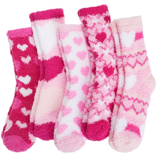 Image of Anlisim Fuzzy Socks for Women, Soft Comfy Cozy Fluffy Thick Winter Warm Fleece Slipper Socks