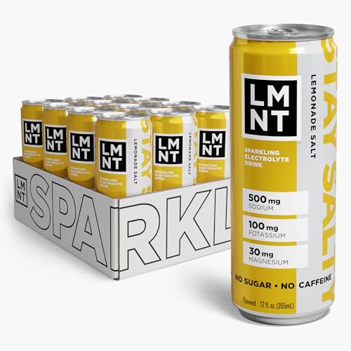 LMNT Sparkling Electrolyte Drink - Lemonade Salt | 12-Count