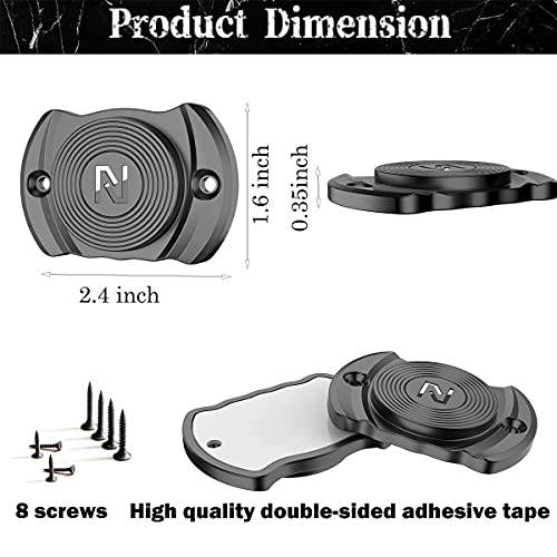 Nswern Gun Magnet 33 Lbs Rated Magnetic Gun Mount Concealed Gun Holder For Handgun Gun Magnet Buckler Series For Car,Vehicle,Truck,Under Desks,Home,And Walls(2 Pcs) #TOP6