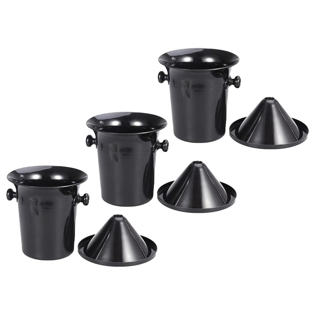 UPKOCH Spittoons Lot de 3 seaux à vin pour dégustation de vin de Noir