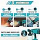 Mellif Akku Farbsprühsystem für Makita Akku 18V, Förderleistung 1000 ml/min, 800 ml Behälter, mit 3 Düsen (1/1.5/2.5mm), Bürstenlosen Motor, kabellose Farbsprühpistole für Wänden, Möbel, Lackfarbe