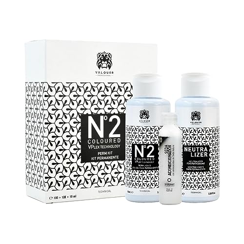 Válquer Kit para permanente Nº 2 para Cabellos Teñidos 210 ml, el embalaje puede variar