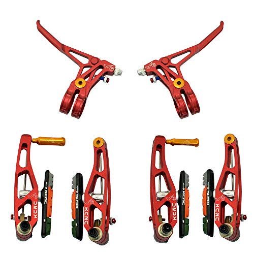 KCNC V6 VB6 MTB V-Brake Set (V-Brakes and Levers), Red, SK2190
