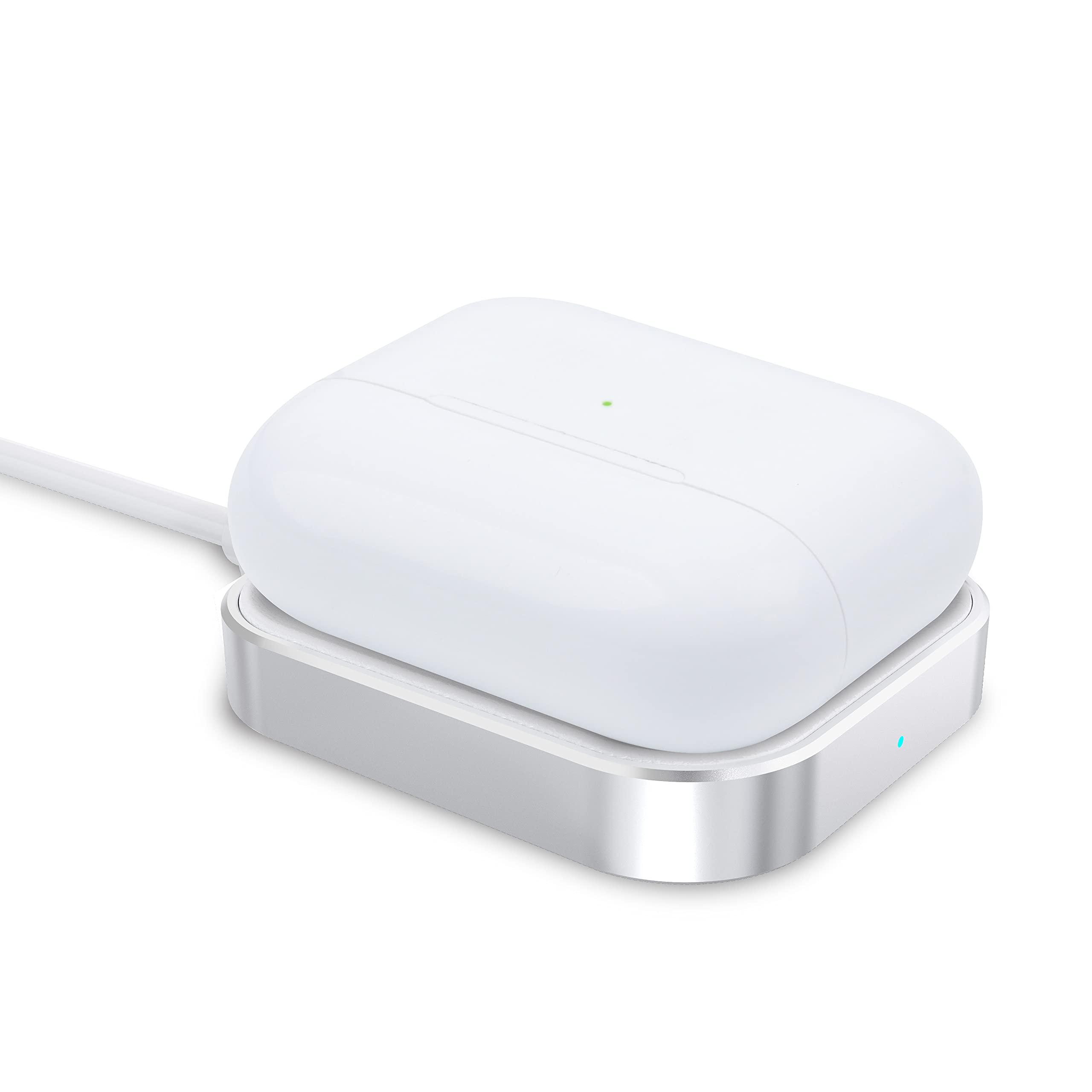 Wireless Charger, COSOOS Qi Certified Aluminum Wireless Charging Pad, 5W Lightweight Compact Chargin